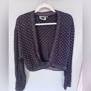 *VINTAGE* Shelli Segal Women's Sheer Cardigan